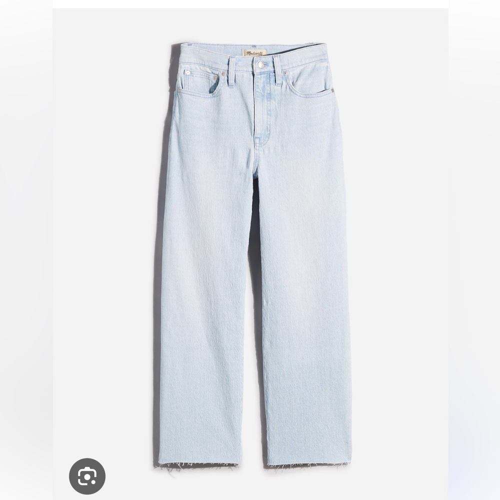 Madewell Blue Wide  Leg Crop Jeans Timeless Style